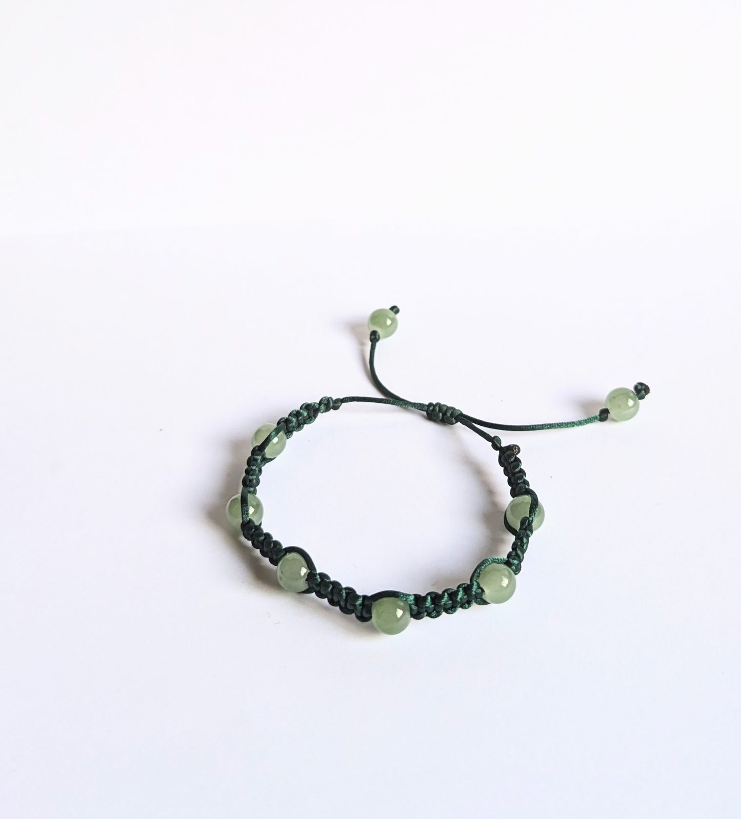 8 Bead flat braid strand bracelet