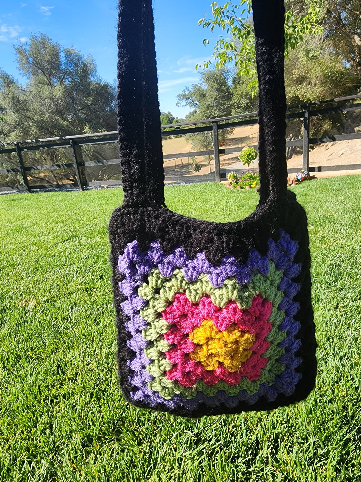 Granny Square market bag