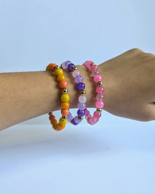 Gold & Color Gradient Bracelet